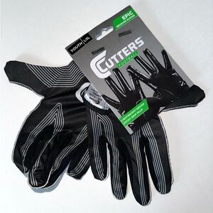CUTTERS FOOTBALL EPIC RECEIVER GLOVES ADULT SZ L/XL NEW WITH TAGS STICKY GRIP
